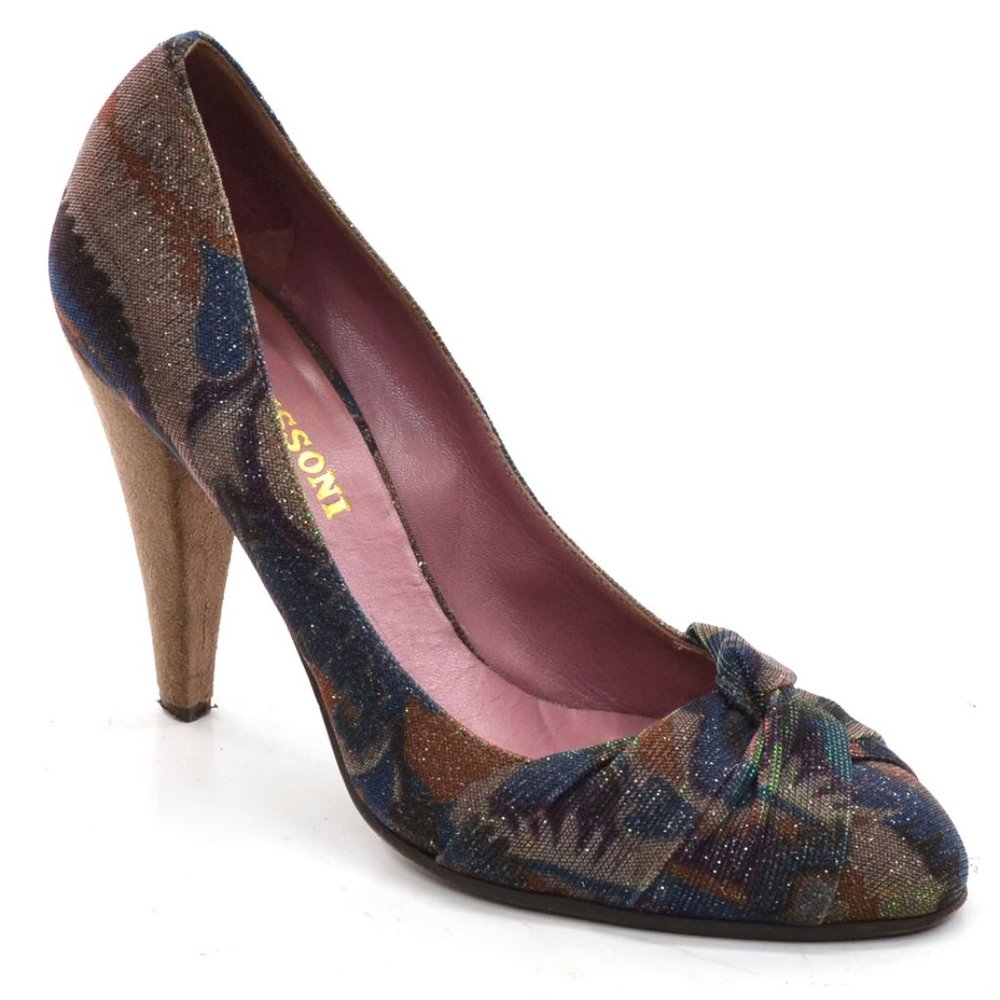 Missoni Twist Detail Glitter Pumps 38.5
